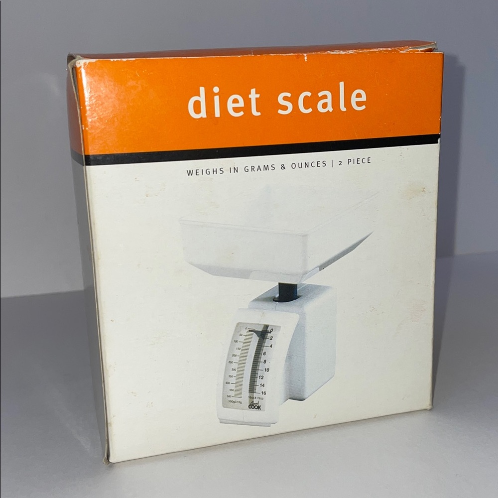 Vintage Good Cook Diet Scale in White with Black Tray - Picture 5 of 5